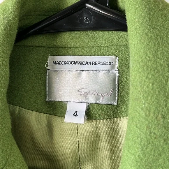 Green Peacoat - Women’s - Size 4 - Picture 4 of 5
